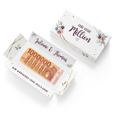 SEO. Geschenkverpackung - Meine erste Million - Hochzeit V2 Linkreich