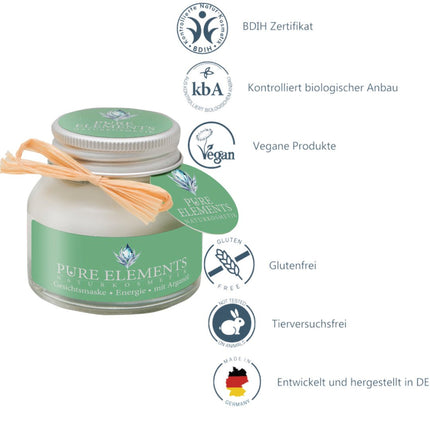 SEO. Gesichtsmaske •Energie• mit Arganöl - Linkreich
