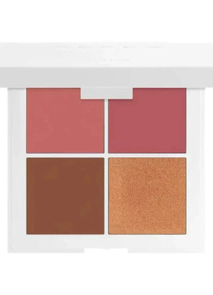 Gesichtspalette mit Bronzer, Highlighter und 2x Rouge – 4 seidig-weiche Nuancen - Linkreich