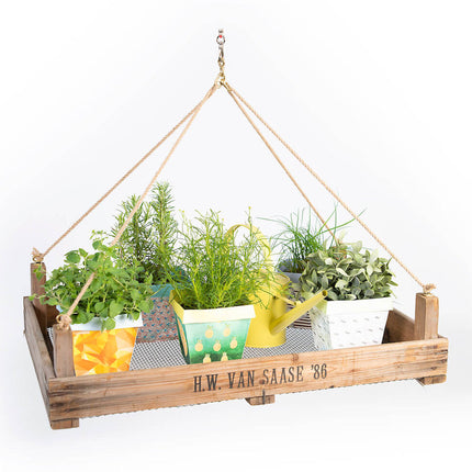 Hängeampel aus Zwiebelsieb