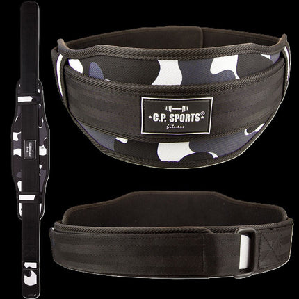 SEO. Gewichthebegürtel / Cross - Training - C.P. Sports - XS bis XL - T100 - Camo Schnee Weiß Linkreich