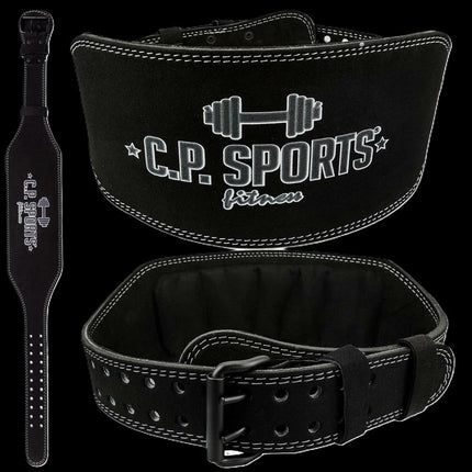 SEO. Gewichthebergürtel Amara Leder - Schwarz - C.P.Sports - T4 - 8 - Extra Breit Linkreich