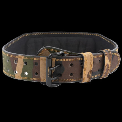 SEO. Gewichthebergürtel - Camouflage Grün - C.P. Sports - T4 - 9+11 - Normal Breit Linkreich