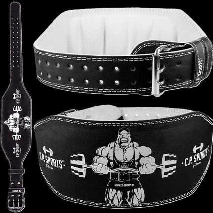 SEO. Gewichthebergürtel Leder - Extra Breit - Schwarz - C.P.Sports - T4 - 5 - Bodybuilder Linkreich