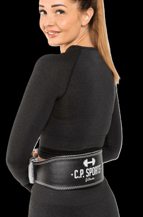 SEO. Gewichthebergürtel Leder Schwarz - C.P. Sports - T6 - XS Linkreich