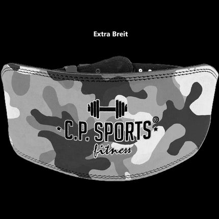 SEO. Gewichthebergürtel / Power lifting Gürtel - Camouflage - C.P. Sports - T4 - 10 +12 - Extra Breit Linkreich