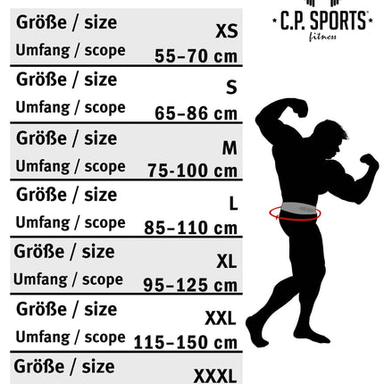 SEO. Gewichthebergürtel / Power lifting Gürtel - Camouflage - C.P. Sports - T4 - 10 +12 - Normal Linkreich