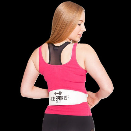 SEO. Gewichtshebegürtel - Echt Leder - C.P. SPORTS - T6 - Schwarz Linkreich