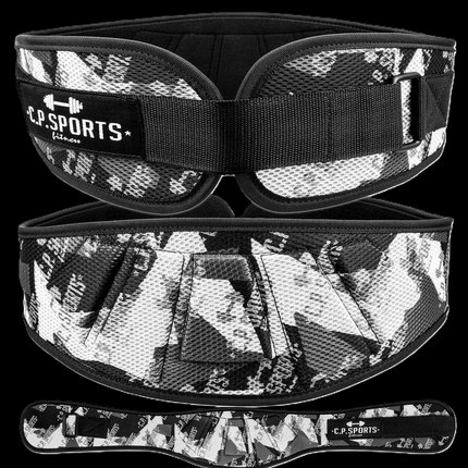 SEO. Gewichtshebegürtel - Profi - Ultraleichtgürtel Farbe: Camouflage - Oliv,Pink,Schnee Weiß - Camo Pink Linkreich