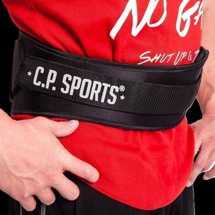 SEO. Gewichtshebegürtel / Profi - Ultraleichtgürtel - Schwarz - T7 - 3 - C.P. Sports - XS Linkreich