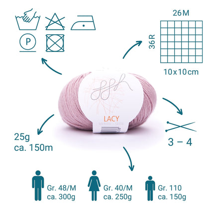 GGH Lacy |  015 - Pastell Rosa