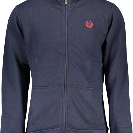 SEO. GIAN MARCO VENTURI Sweatshirt Herren Blau Mit Reißverschluss – Warmes Langarm - Sweatshirt - Blau Linkreich