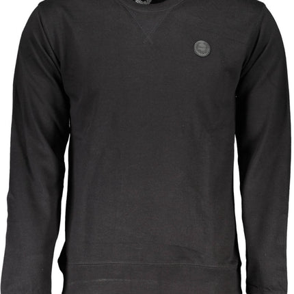 SEO. GIAN MARCO VENTURI Sweatshirt Herren – Gebürstetes Baumwoll - Mix Sweatshirt für Frühjahr/Sommer - Schwarz Linkreich