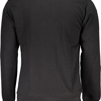 SEO. GIAN MARCO VENTURI Sweatshirt Herren – Gebürstetes Baumwoll - Mix Sweatshirt für Frühjahr/Sommer - Schwarz Linkreich
