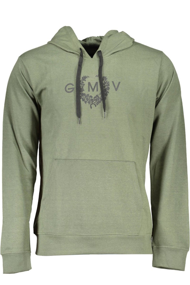 SEO. Gian Marco Venturi Sweatshirt Herren Grün – Kapuzenpullover aus Baumwolle für Freizeit - Grün Linkreich
