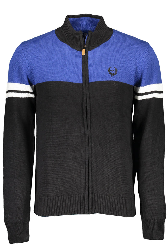 GIAN MARCO VENTURI Cardigan Herren – Schwarzer Langarm-Cardigan mit Reißverschluss