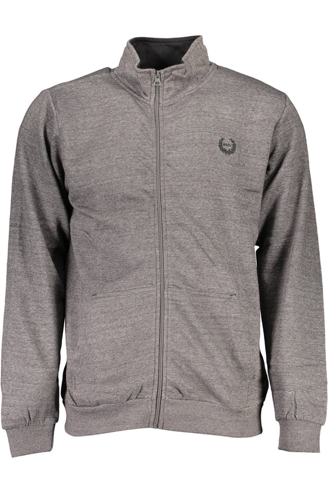 GIAN MARCO VENTURI Herren-Sweatshirt Mit Zip-Up Grau – Warmes Langarm-Sweatshirt für Herbst/Winter