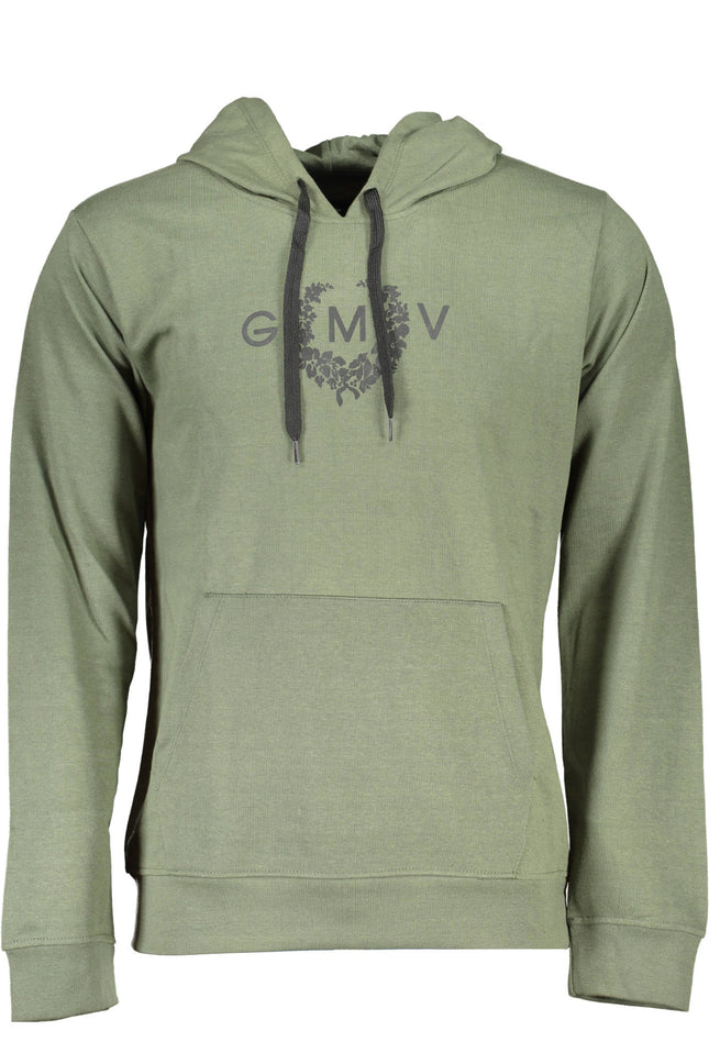 Gian Marco Venturi Sweatshirt Herren Grün – Kapuzenpullover aus Baumwolle für Freizeit