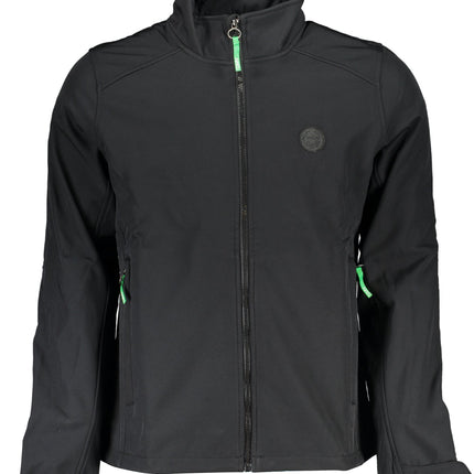 GIAN MARCO VENTURI Herren-Sportjacke Schwarz – Softshell mit Reißverschluss für Frühjahr/Sommer