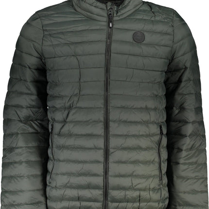 GIAN MARCO VENTURI Grüne Herrenjacke – Funktionaler Langarmschnitt für Herbst/Winter