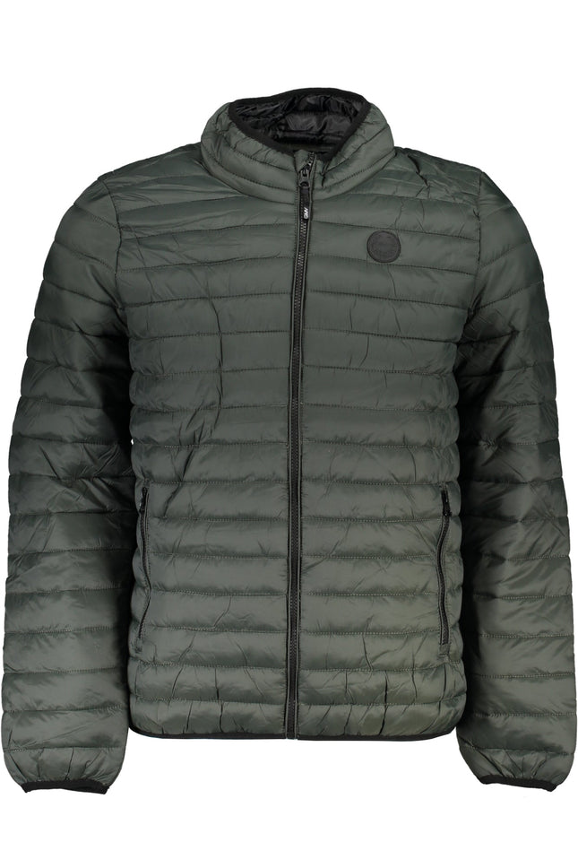 GIAN MARCO VENTURI Grüne Herrenjacke – Funktionaler Langarmschnitt für Herbst/Winter