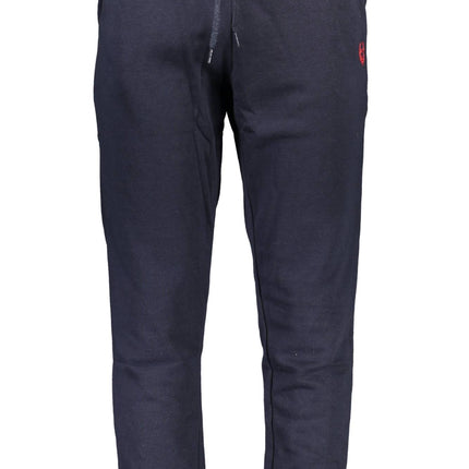 Gian Marco Venturi Jogginghose Herren – Blaue Sporthose mit elastischem Bund