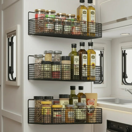 SEO. Gitter Regal Organizer XL für´s Wohnmobil Badezimmer - Küche - Linkreich