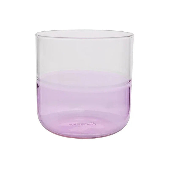 SEO. Glas RAINBOW - aus Borosilikatglas – 410 ml | Hitzebeständig & farbenfroh | Tranquillo - Rosa Linkreich
