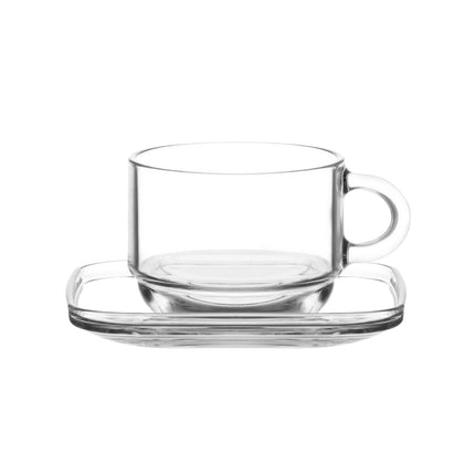 Glastassen mit Henkel Cozy 12er Set 225ml Lav