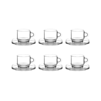 Glastassen mit Henkel Cozy 12er Set 225ml Lav