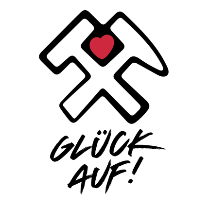 SEO. „Glück Auf“ – Retro Poster mit Geschichte & Herz - Poster (230 g/m²) Linkreich