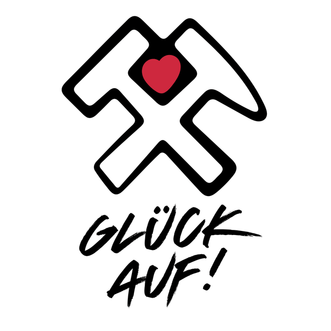 SEO. „Glück Auf“ – Retro Poster mit Geschichte & Herz - Poster (230 g/m²) Linkreich
