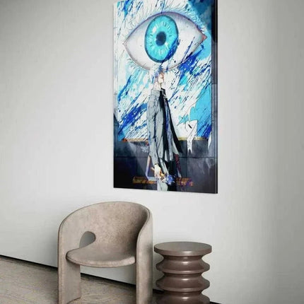Gojo's Blue Eyes - Jujutsu Kaisen - Anime Leinwandbild (Canvas) kaufen bei Linkreich – Jetzt entdecken!