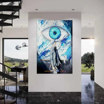 Gojo's Blue Eyes - Jujutsu Kaisen - Anime Leinwandbild (Canvas) kaufen bei Linkreich – Jetzt entdecken!