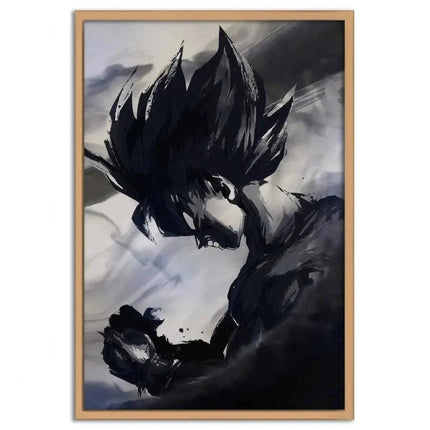 Goku Black and White - Dragon Ball - Anime Leinwandbild (Canvas) kaufen bei Linkreich – Jetzt entdecken!