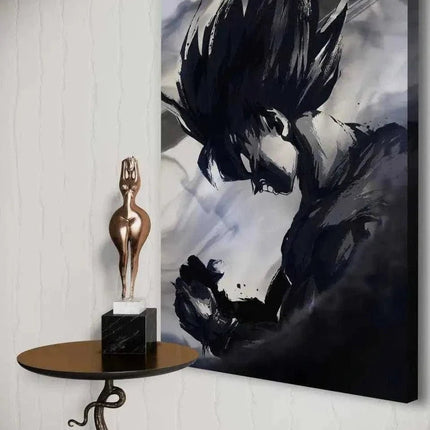 Goku Black and White - Dragon Ball - Anime Leinwandbild (Canvas) kaufen bei Linkreich – Jetzt entdecken!