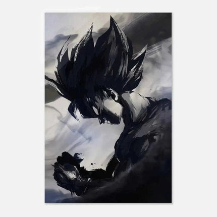 Goku Black and White - Dragon Ball - Anime Leinwandbild (Canvas) kaufen bei Linkreich – Jetzt entdecken!