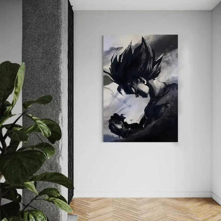 Goku Black and White - Dragon Ball - Anime Leinwandbild (Canvas) kaufen bei Linkreich – Jetzt entdecken!