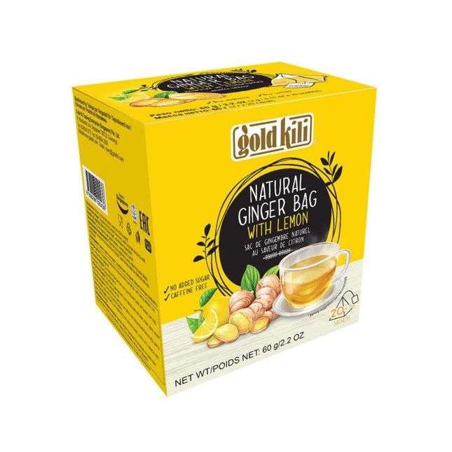 SEO. Gold Kili Ingwer - Zitronengetränk Natural 60 g ( 20x3g) - Linkreich