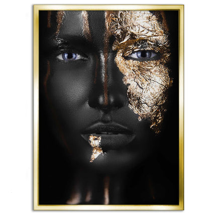 Golden Face I - Leinwandbild Luxuriös (Canvas) kaufen bei Linkreich – Jetzt entdecken!