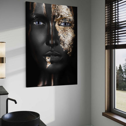 Golden Face I - Leinwandbild Luxuriös (Canvas) kaufen bei Linkreich – Jetzt entdecken!