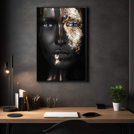 Golden Face I - Leinwandbild Luxuriös (Canvas) kaufen bei Linkreich – Jetzt entdecken!