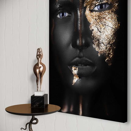 Golden Face I - Leinwandbild Luxuriös (Canvas) kaufen bei Linkreich – Jetzt entdecken!