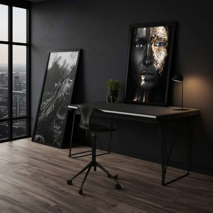 Golden Face I - Leinwandbild Luxuriös (Canvas) kaufen bei Linkreich – Jetzt entdecken!