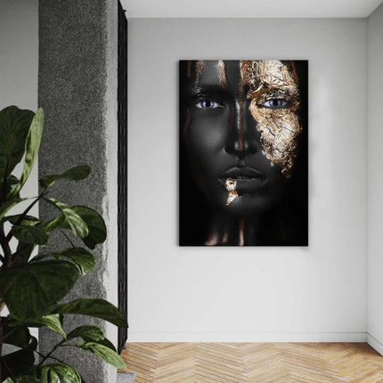 Golden Face I - Leinwandbild Luxuriös (Canvas) kaufen bei Linkreich – Jetzt entdecken!