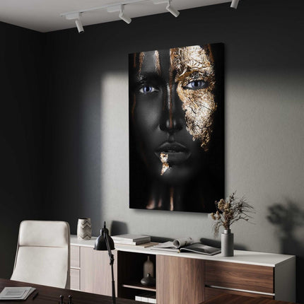 Golden Face I - Leinwandbild Luxuriös (Canvas) kaufen bei Linkreich – Jetzt entdecken!