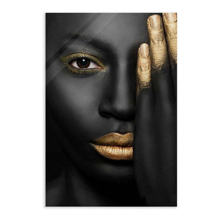 Golden Face II - Leinwandbild Luxuriös (Canvas) kaufen bei Linkreich – Jetzt entdecken!