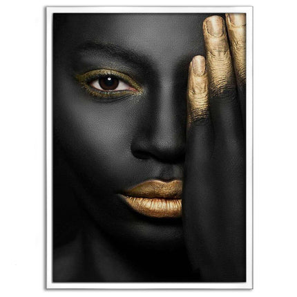Golden Face II - Leinwandbild Luxuriös (Canvas) kaufen bei Linkreich – Jetzt entdecken!