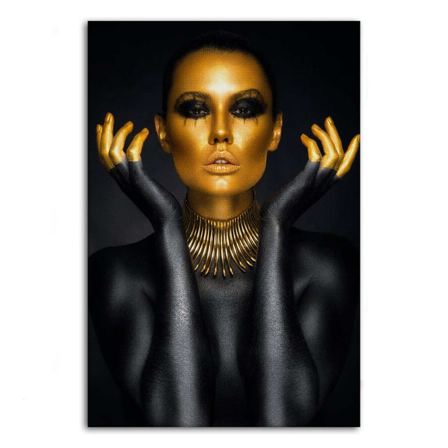 Golden Face III - Leinwandbild Luxuriös (Canvas) kaufen bei Linkreich – Jetzt entdecken!