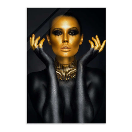 Golden Face III - Leinwandbild Luxuriös (Canvas) kaufen bei Linkreich – Jetzt entdecken!